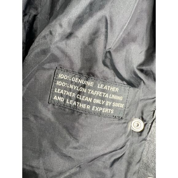 Leather Loft Black Fringe Leather Jacket Women’s Size Small - Picture 5 of 15